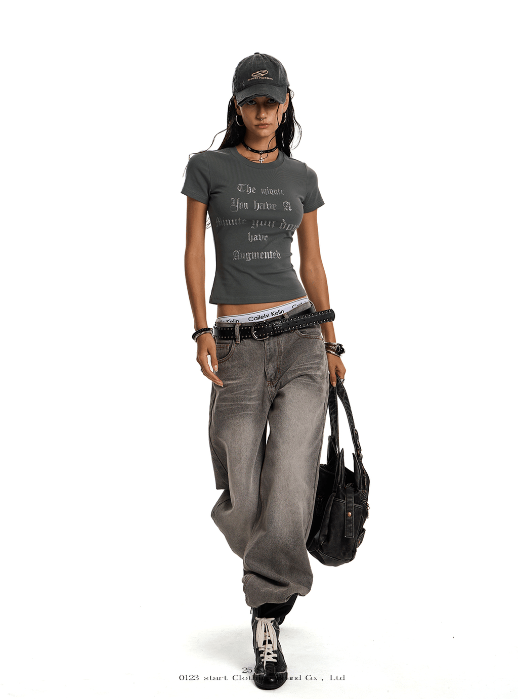 Retro Gothic Cross Fitted Tee - COPPING THREADS - 0123Start