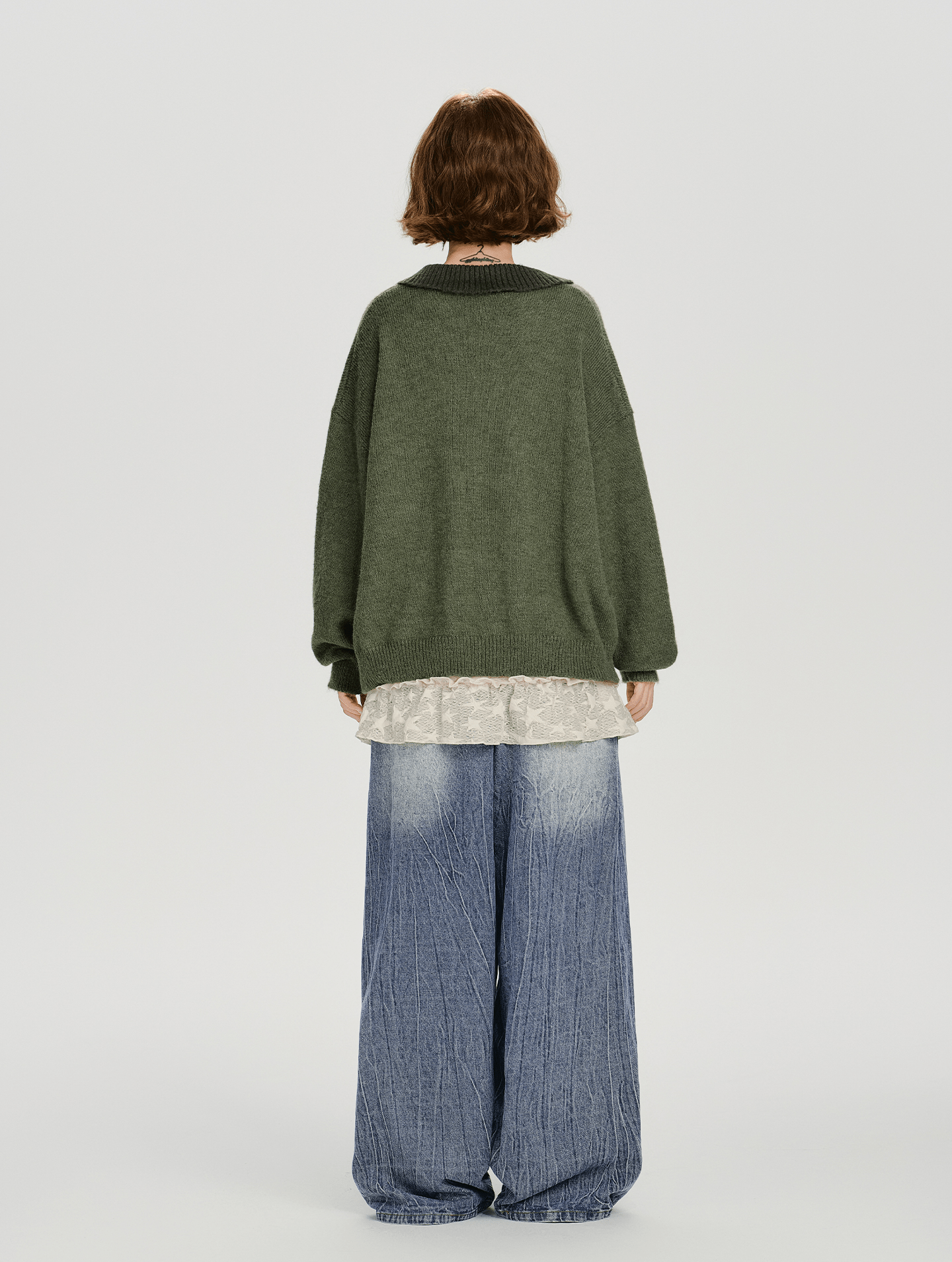 Retro Graphic Cat Jacquard Knit Sweater - COPPING THREADS - CHICISLAND