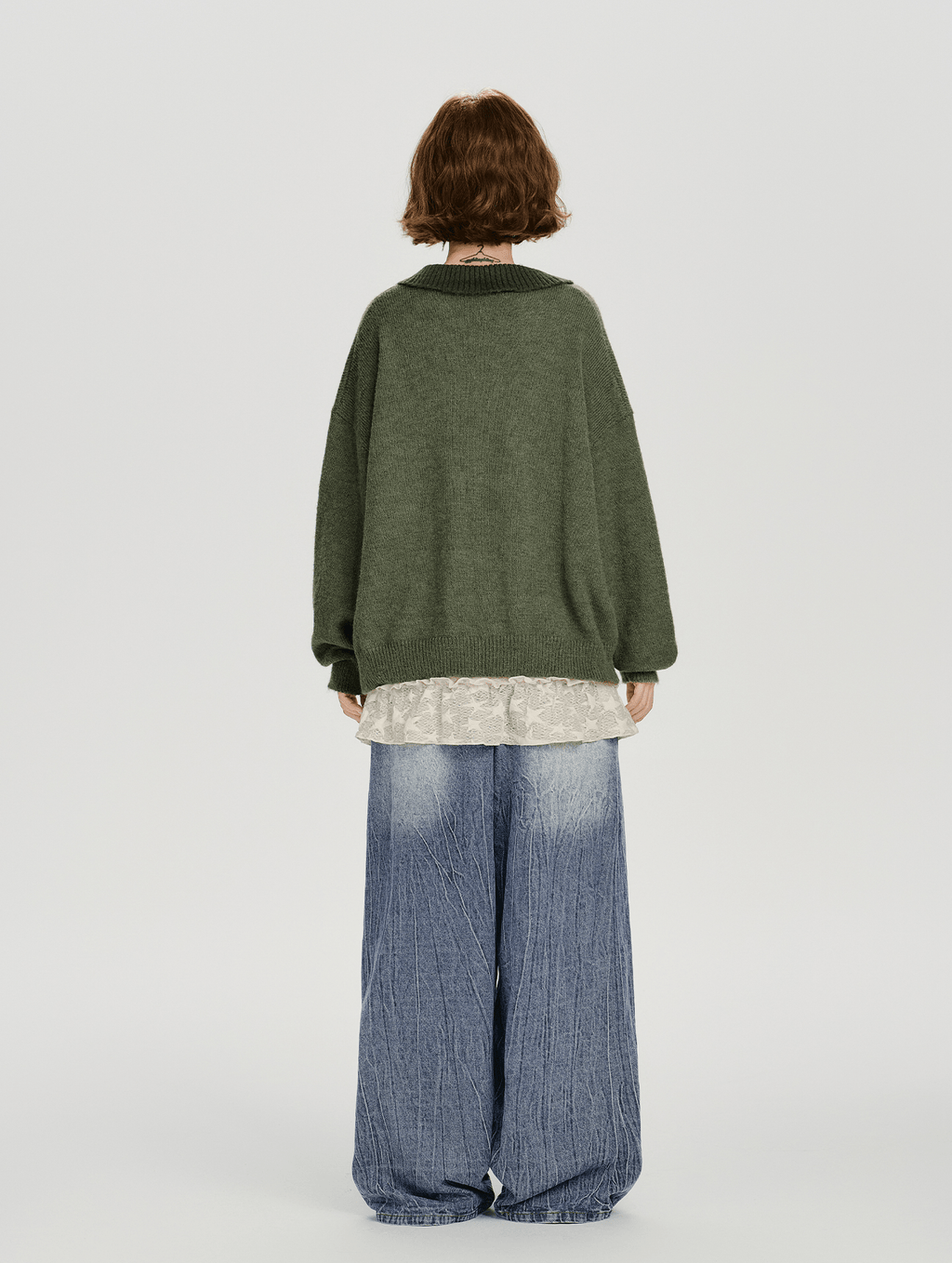 Retro Graphic Cat Jacquard Knit Sweater - COPPING THREADS - CHICISLAND