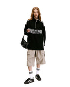 Retro Half - Zip High Neck Sweatshirt - COPPING THREADS - CHICISLAND