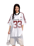 Retro Hockey Raglan Jersey Tee - COPPING THREADS - CHICISLAND