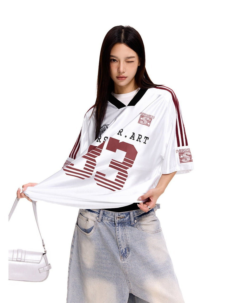 Retro Hockey Raglan Jersey Tee - COPPING THREADS - CHICISLAND