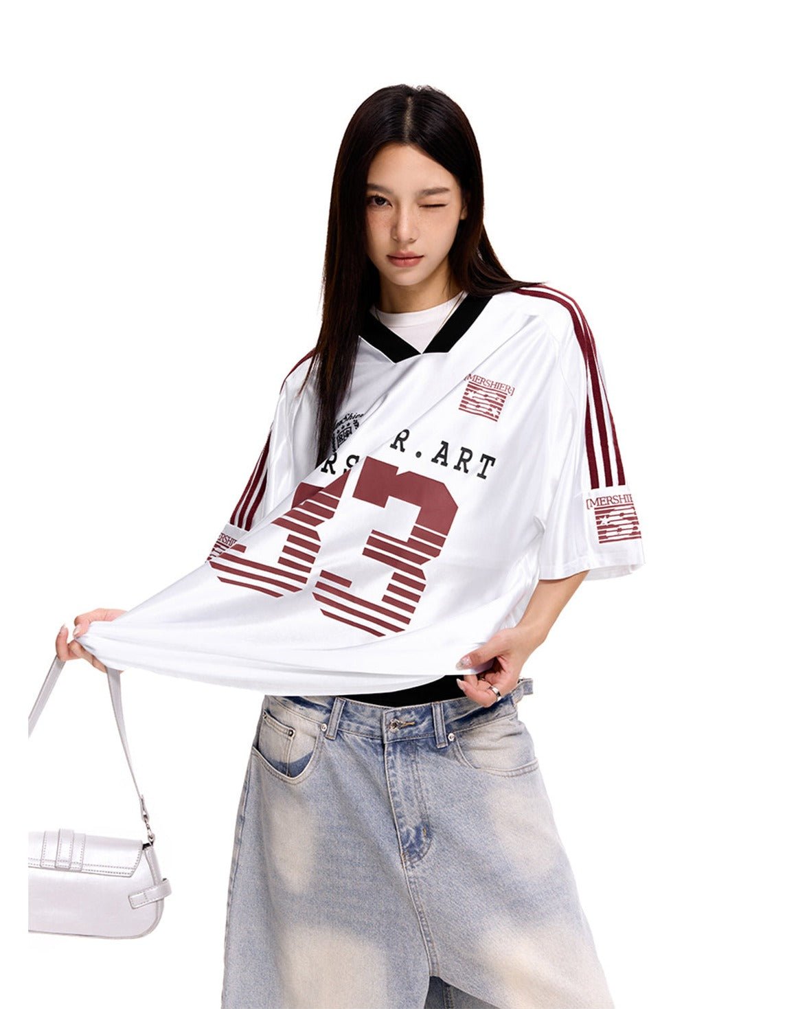 Retro Hockey Raglan Jersey Tee - COPPING THREADS - CHICISLAND