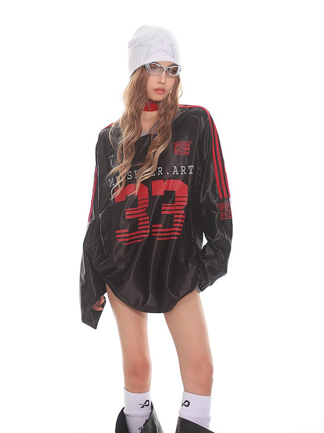 Retro Hockey Raglan Long Sleeve Jersey Tee - COPPING THREADS - CT Select Hover Image