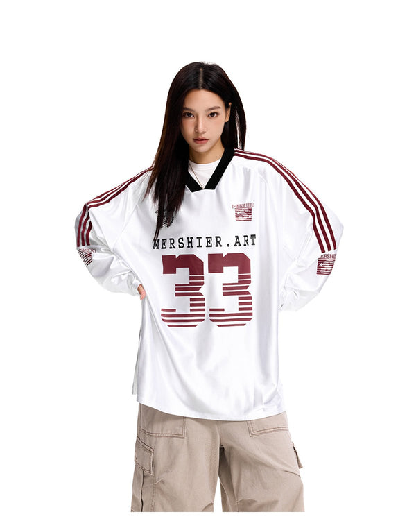 Retro Hockey Raglan Long Sleeve Jersey Tee - COPPING THREADS - CT Select