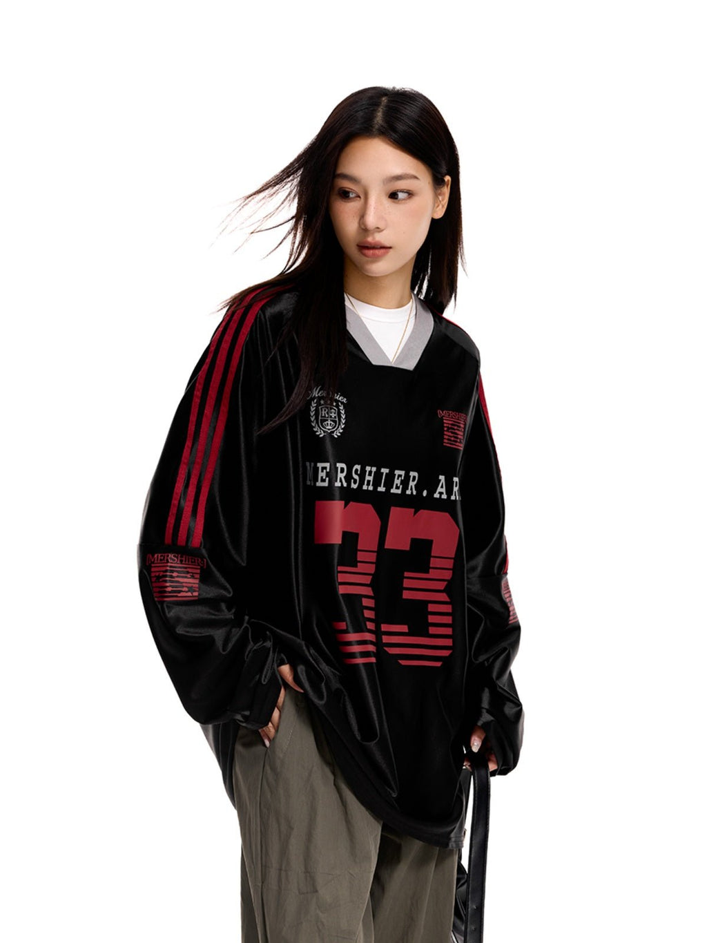 Retro Hockey Raglan Long Sleeve Jersey Tee - COPPING THREADS - CT Select