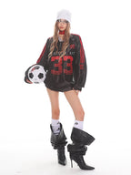 Retro Hockey Raglan Long Sleeve Jersey Tee - COPPING THREADS - CT Select