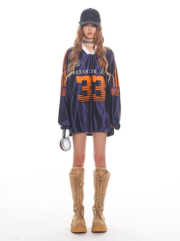 Retro Hockey Raglan Long Sleeve Jersey Tee - COPPING THREADS - CT Select