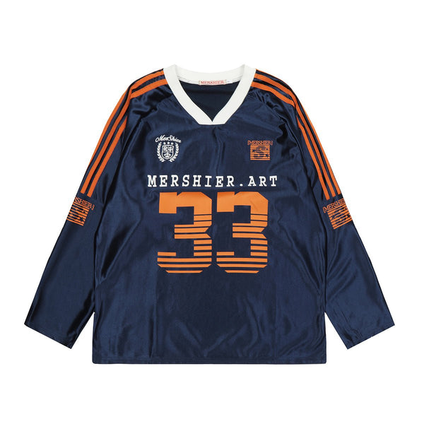 Retro Hockey Raglan Long Sleeve Jersey Tee - COPPING THREADS - CT Select