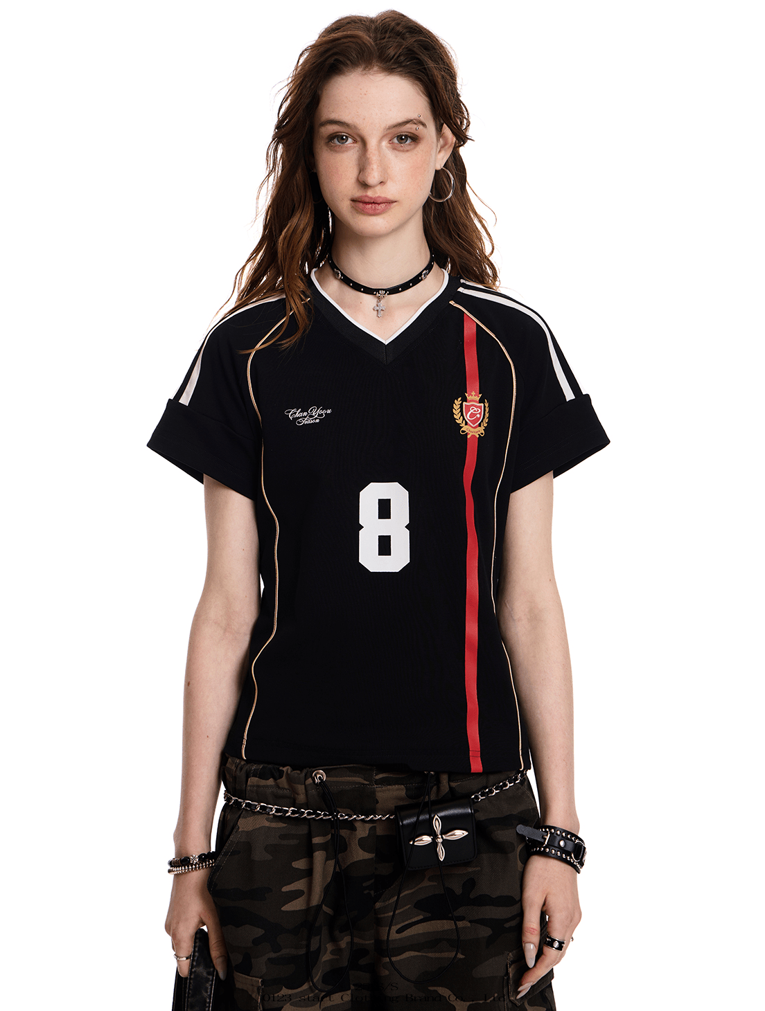 Retro Jersey V - Neck Tee - COPPING THREADS - CT Select