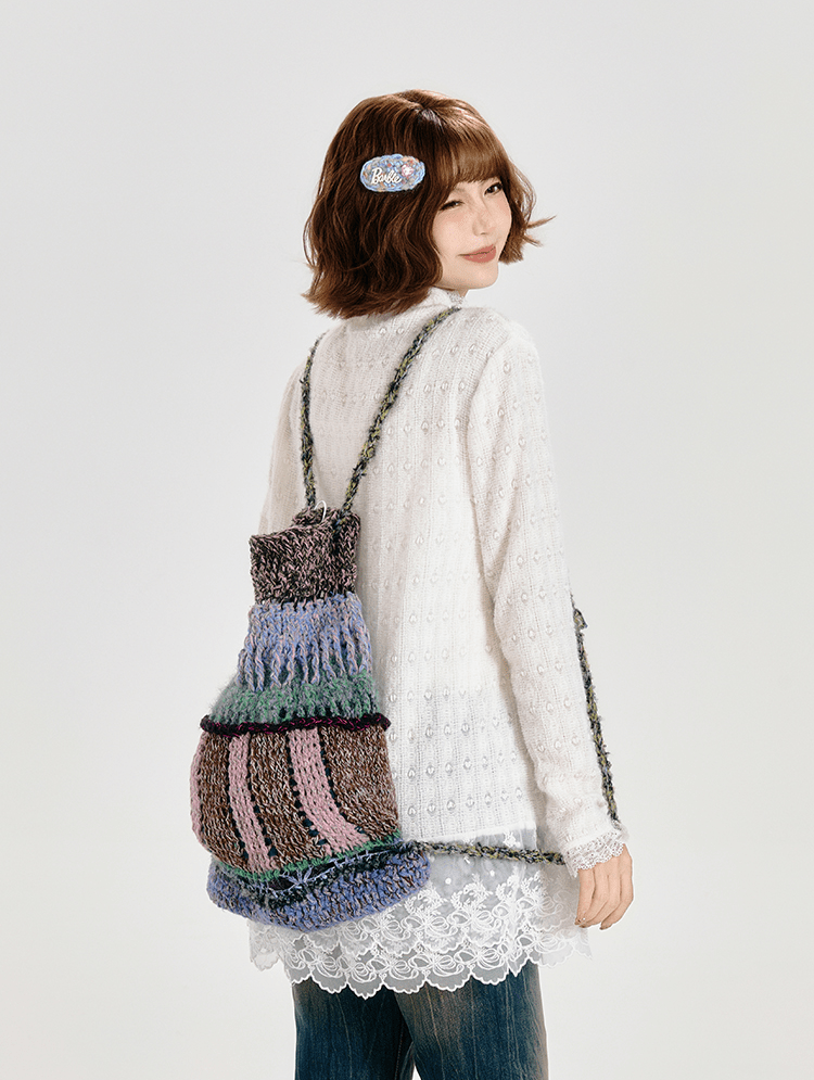 Retro Lace Panel Peplum Long Sleeve Blouse - COPPING THREADS - CT Select