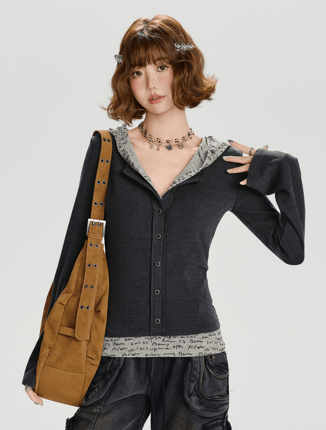 Spitzen-T-Shirt mit V-Ausschnitt Main Image