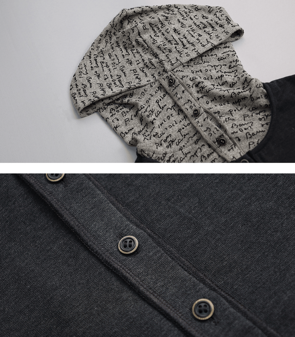 Retro Layered - Hem Hooded Long Sleeve Tee - COPPING THREADS - CHICISLAND