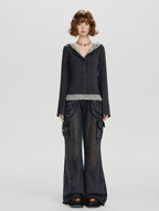 Retro Layered - Hem Hooded Long Sleeve Tee - COPPING THREADS - CHICISLAND