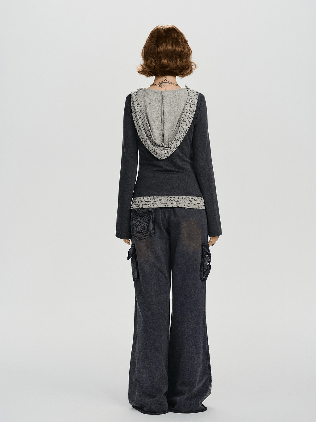 Retro Layered - Hem Hooded Long Sleeve Tee - COPPING THREADS - CHICISLAND