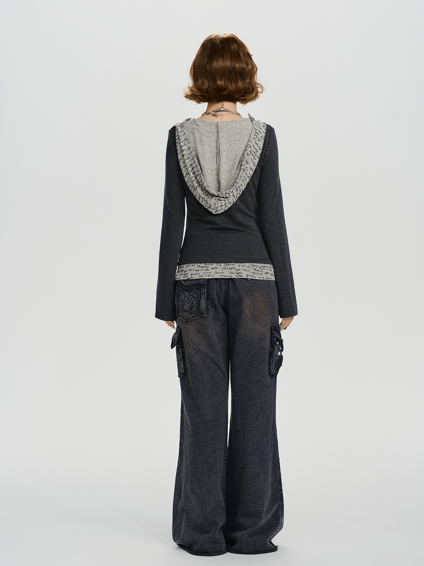 Retro Layered - Hem Hooded Long Sleeve Tee - COPPING THREADS - CHICISLAND