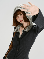 Retro Layered - Hem Hooded Long Sleeve Tee - COPPING THREADS - CHICISLAND