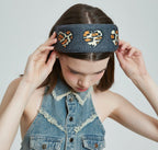 Retro Leopard Heart Pattern Headband - COPPING THREADS - COPPING THREADS