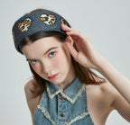 Retro Leopard Heart Pattern Headband - COPPING THREADS - COPPING THREADS