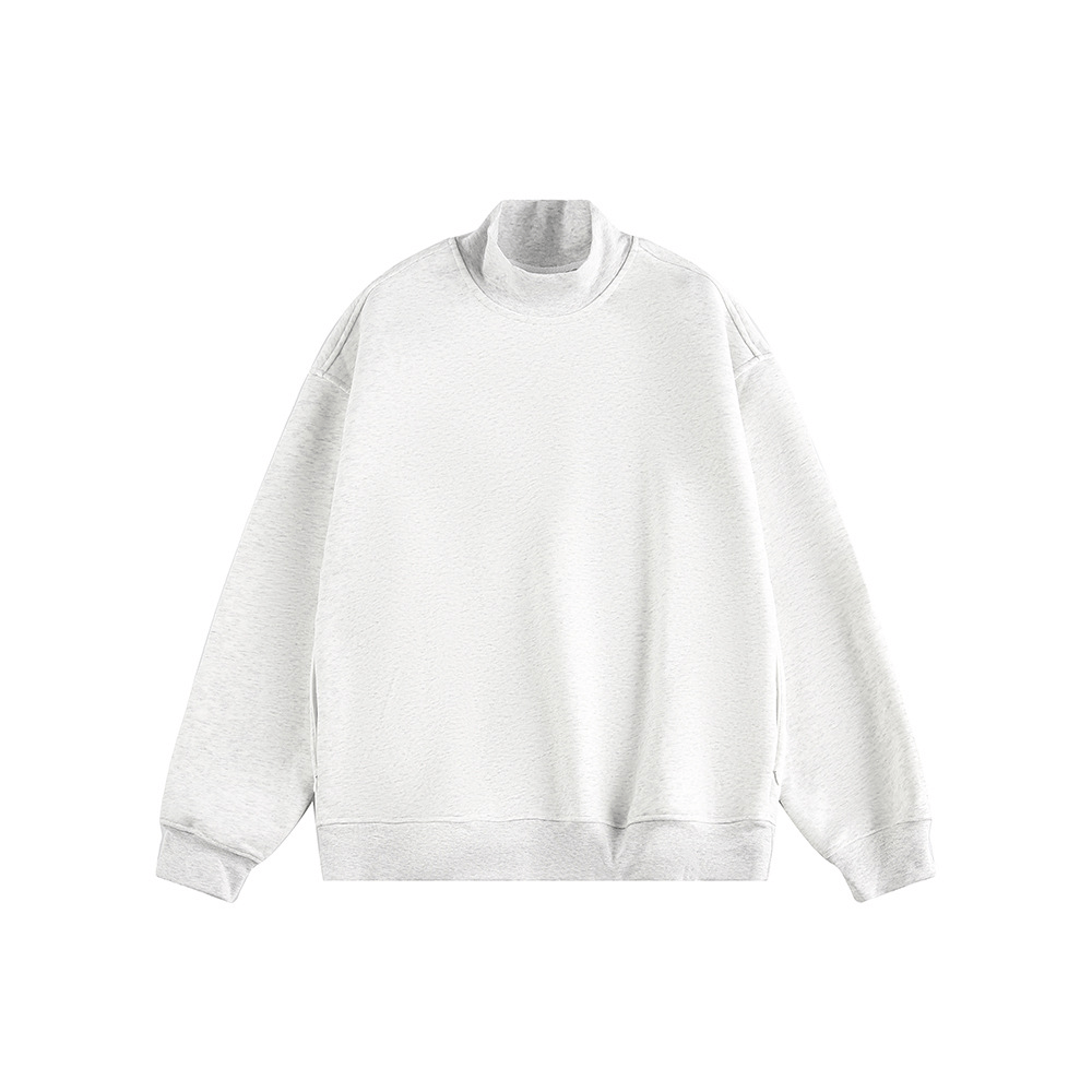 Retro Mock Neck Oversized Sweatshirt - COPPING THREADS - CATTEE