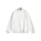 Retro Mock Neck Oversized Sweatshirt - COPPING THREADS - CATTEE