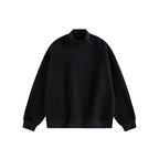 Retro Mock Neck Oversized Sweatshirt - COPPING THREADS - CATTEE