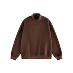 Retro Mock Neck Oversized Sweatshirt - COPPING THREADS - CATTEE
