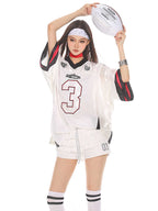 Retro No. 3 Print Satin Finish Shiny Jersey Tee - COPPING THREADS - CT Select