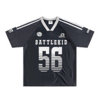 Retro Number 56 Print Stripe Hockey Raglan Jersey Tee - COPPING THREADS - CT Select