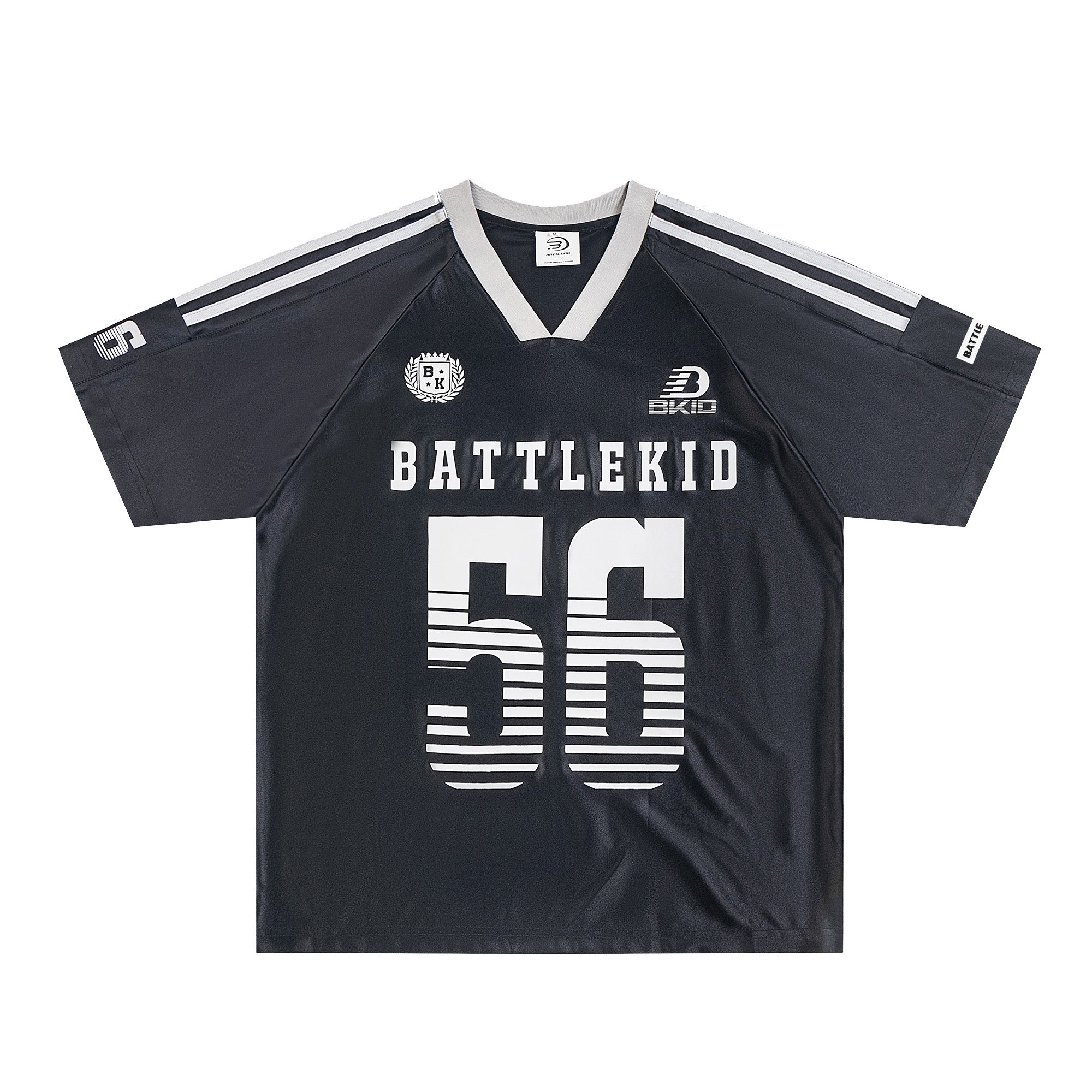 Retro Number 56 Print Stripe Hockey Raglan Jersey Tee - COPPING THREADS - CT Select