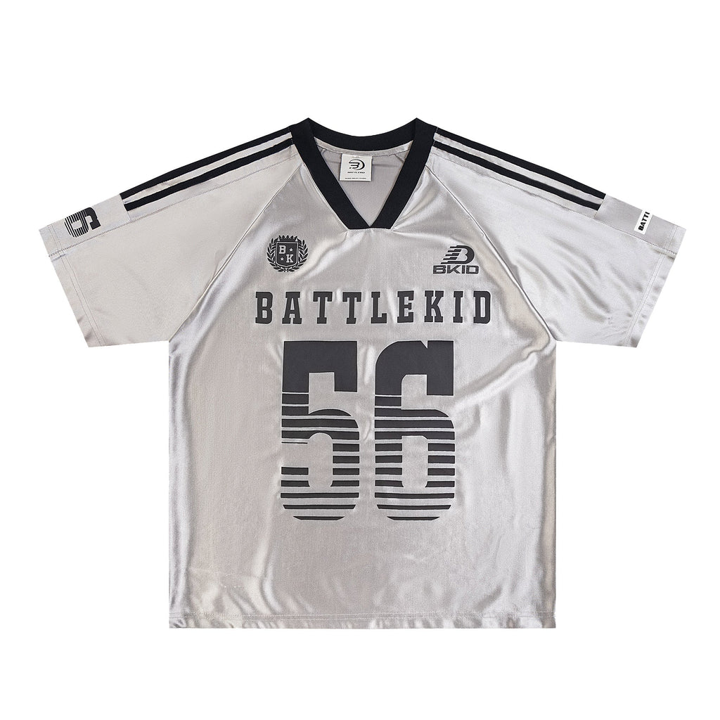 Retro Number 56 Print Stripe Hockey Raglan Jersey Tee - COPPING THREADS - CT Select