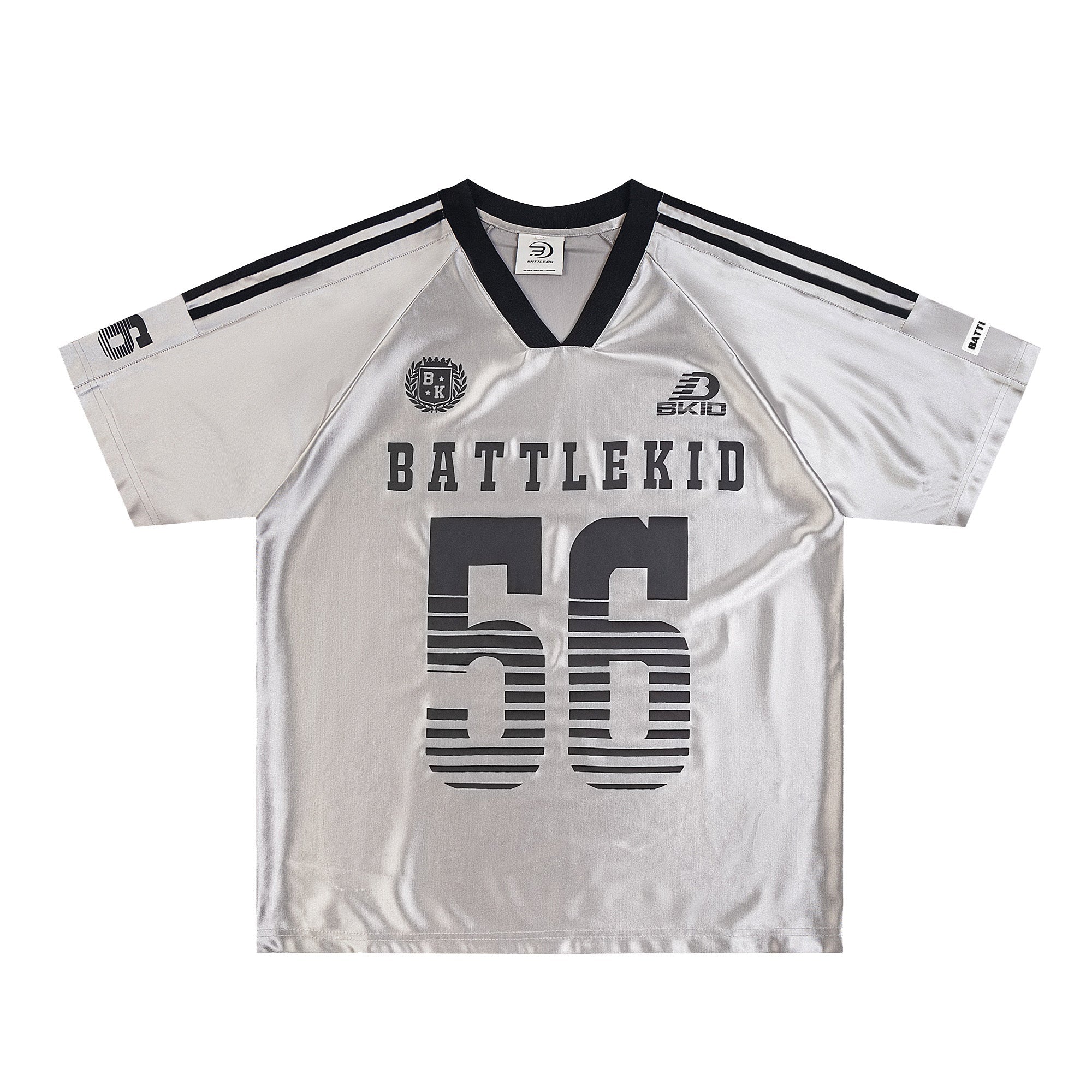 Retro Number 56 Print Stripe Hockey Raglan Jersey Tee - COPPING THREADS - CT Select