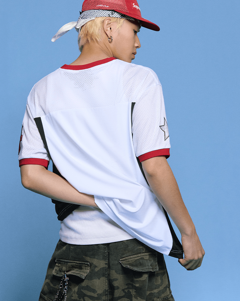 Retro Number 88 Mesh Football Jersey Tee - COPPING THREADS - MEDM