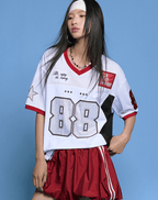 Retro Number 88 Mesh Football Jersey Tee - COPPING THREADS - MEDM