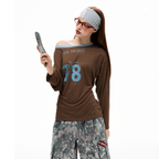 Retro Off - Shoulder 78 Graphic Tee - COPPING THREADS - CT Select