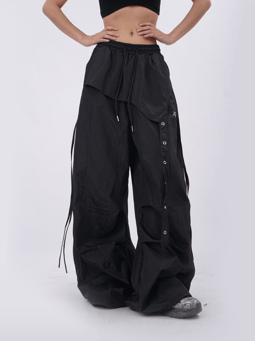 Retro Oversized Patchwork Utility Pants - COPPING THREADS - CT Select