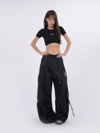 Retro Oversized Patchwork Utility Pants - COPPING THREADS - CT Select
