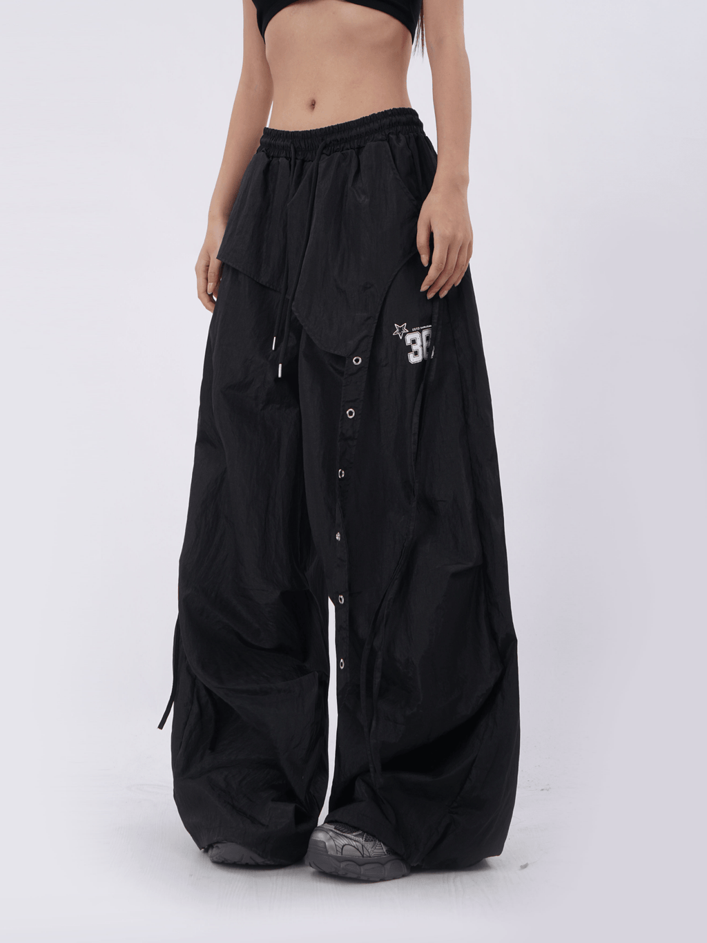 Retro Oversized Patchwork Utility Pants - COPPING THREADS - CT Select