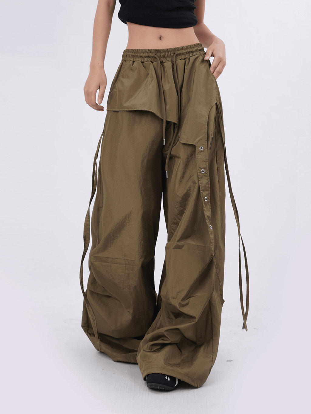 Retro Oversized Patchwork Utility Pants - COPPING THREADS - CT Select
