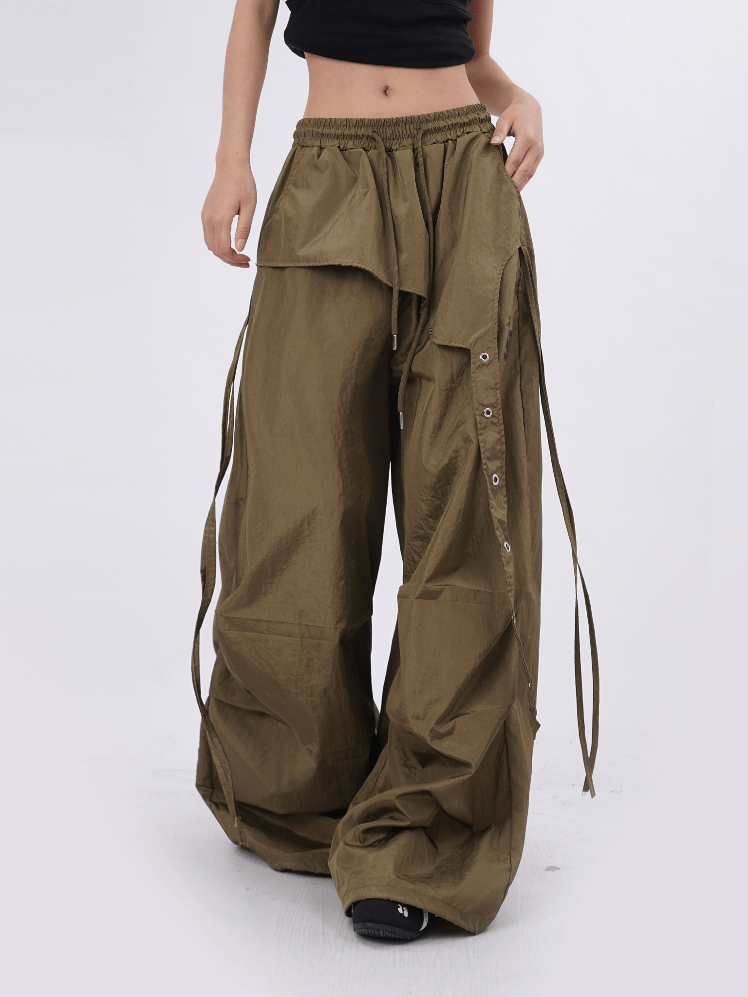 Retro Oversized Patchwork Utility Pants - COPPING THREADS - CT Select
