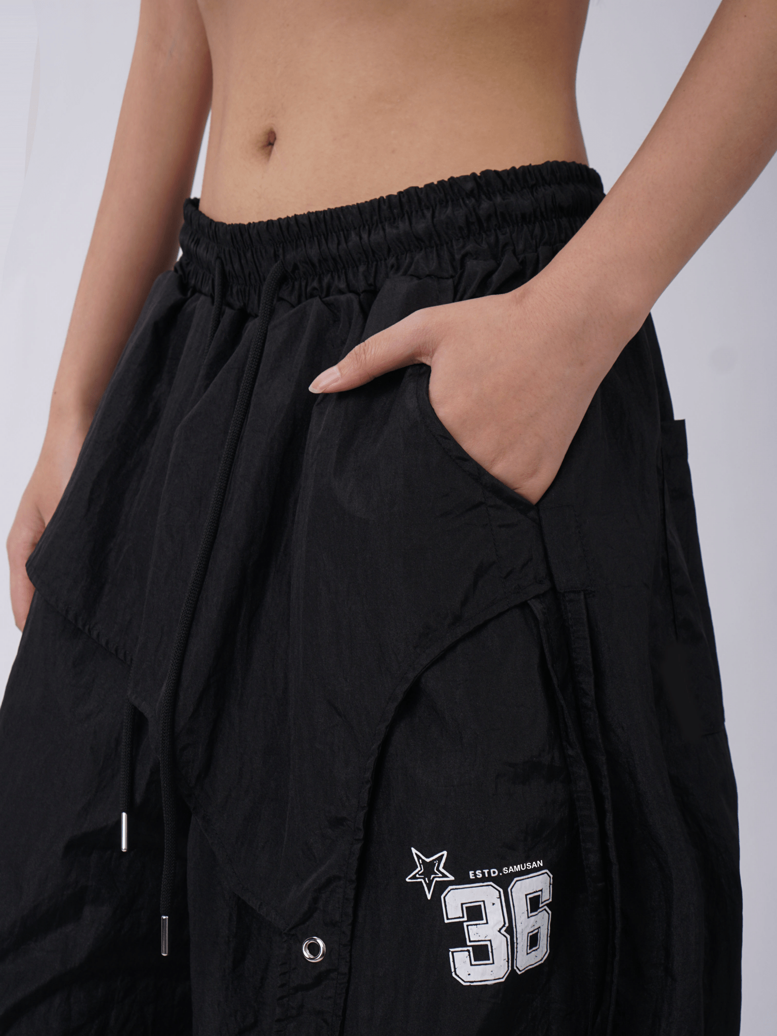 Retro Oversized Patchwork Utility Pants - COPPING THREADS - CT Select