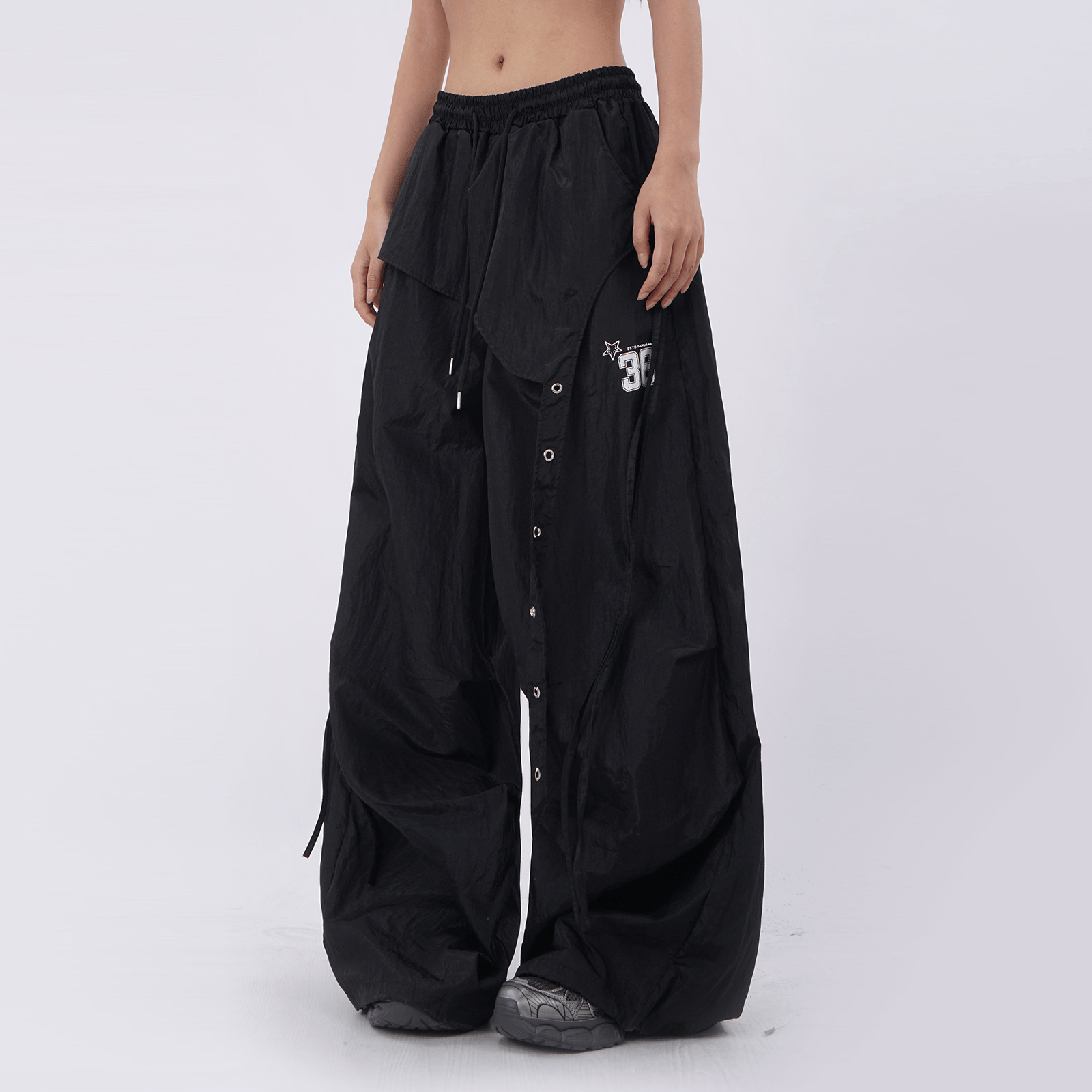 Retro Oversized Patchwork Utility Pants - COPPING THREADS - CT Select