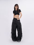 Retro Oversized Patchwork Utility Pants - COPPING THREADS - CT Select