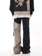 Retro Patchwork Flared Denim - COPPING THREADS - CHICISLAND