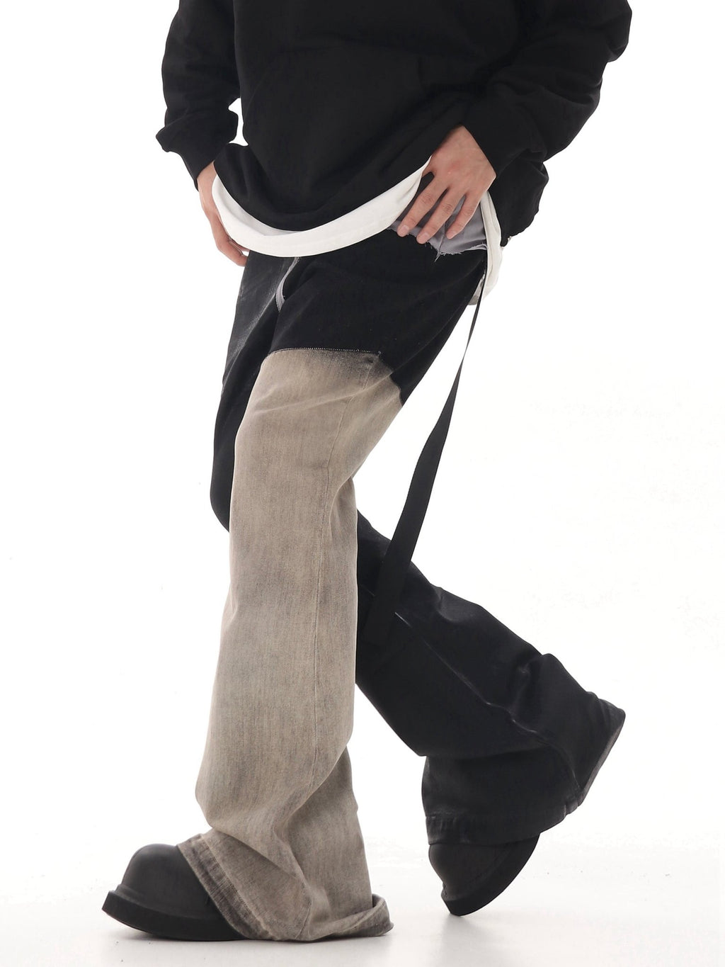 Retro Patchwork Flared Denim - COPPING THREADS - CHICISLAND