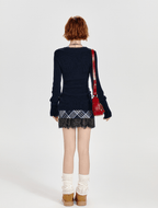 Retro Plaid Lace - Trimmed Mini Skirt - COPPING THREADS - CT Select