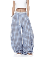 Retro Plaid Wide - Leg Jazz Pants - COPPING THREADS - CT Select