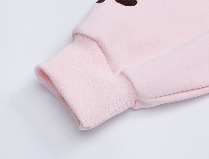 Retro Puppy Embroidered Zip Hoodie - COPPING THREADS - CT Coquette