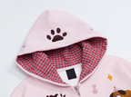 Retro Puppy Embroidered Zip Hoodie - COPPING THREADS - CT Coquette