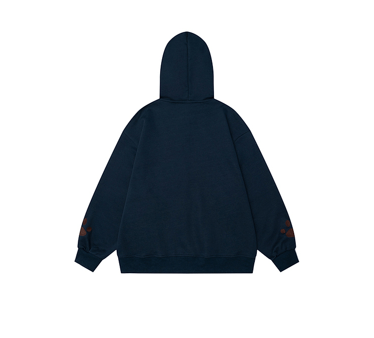 Retro Puppy Embroidered Zip Hoodie - COPPING THREADS - CT Coquette